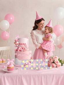 4个/1个 - 16厘米霓虹LED字母灯，电池供电，字母A-Z，适用于派对餐桌中心装饰、性别揭晓派对、生日派对和婴儿房装饰 - 白色-約16cm - 查看 8