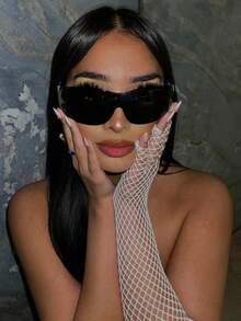 1pc Y2K Style Frameless Retro Fashion Fashion Glasses, Everyday Wear For Summer Beach Vacation,Outdoor,Travel