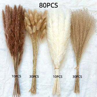 20/30pcs Dried Pampas Grass Bouquet, White Flowers, Bohemian Style Home Decor Bouquet, Reed Dried Flowers, Room Decor, Home Decor, Bedroom Decor, Wedding Decor, Wedding Supplies, Office Decor, Cafe Decor, Valentine's Day Gift | Halloween, Christmas, Christmas Decorations, Room Decor, Bedroom Decor, Gift