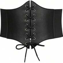 Cinta Modeladora Corset Espartilhio Corpet Sexy Underbust Cintura 60-80 cm Tamanho Unico - Preto - Visão 1