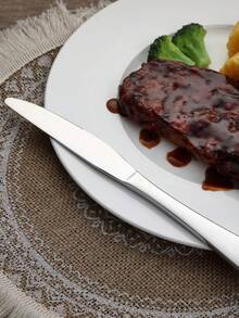 2/4/8pcs Steak Knife Set, Serrated Knife, Stainless Steel Sharp Knives Set, Modern Design Butter Knives,Dinner Knifes Set, Dishwasher Sturdy And Easy To Clean(Bright Silver-9 Inch)