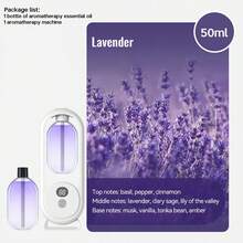Aroma Essential Oil Diffuser / Automatic Fragrance Mist / Office Air Freshener - Rechargeable, Desktop/Wall-Mountable, 5 Adjustable Working Modes, 6 Essential Oil Scents, 7-Color Mood Lighting - Multicolor - View 16