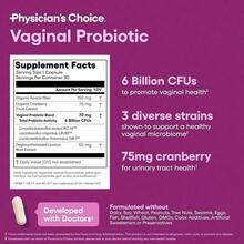 Physician's CHOICE Probiotics For Women - PH Balance, Odor Control, Yeast Balance, Flora & Feminine Health - 6B CFU With Organic Prebiotics And Cranberry Extract - 30 CT - 1 CÁI - Xem 5