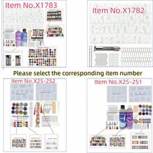 Bộ khuôn nhựa móc chìa khóa hình chữ cái 164/245 chiếc, Khuôn silicon chữ và số có thể đảo ngược, Khuôn đúc nhựa Epoxy để làm móc chìa khóa, Bao gồm 1 máy khoan cầm tay, 2 mũi khoan, 30 móc chìa khóa, 100 ốc vít, Bột mica ngẫu nhiên, Kim tuyến, Màu tô, Ống nhỏ giọt silicon, Cốc đong, Găng tay, Mũi khoan, Nhíp, Dùng để tự làm đồ thủ công bằng silicon (Có sẵn phiên bản đơn giản và cao cấp, Vui lòng khớp số sản phẩm và hình ảnh) - Nhiều màu - Xem 5