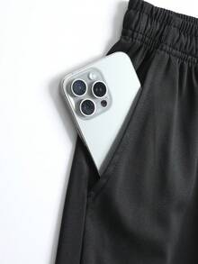 New Women's Outdoor Casual Pants, Loose Fit, Solid Color Design, Suitable For All Seasons, Slimming And Versatile, Suitable For Hiking, Camping, Adventure, Jogging And Various Occasions - Black - View 6