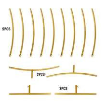 2M Round Hoop Balloon Arch Backdrop Flower Gold Display Stand Frame Wedding Hot - Gold - View 7