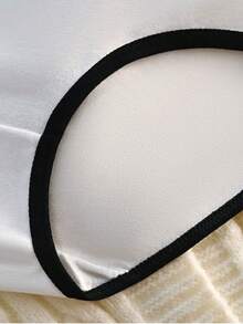 9pcs/Pack Sweet Girl Solid Color Minimalist Style Panties, Letter Waistband Comfortable Everyday Wear Triangle Briefs For Teen Girl