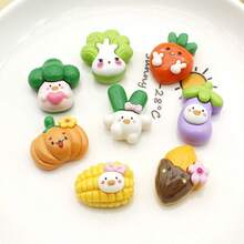 8pcs Cartoon Fruit & Vegetable Fridge Magnets, Cute Decorative Magnets Suitable For Office, Kitchen Whiteboard, Storage Cabinet And Dishwasher, Kitchen Decor, Home Decor, Valentine's Day Gift, Gift For Friends And Family