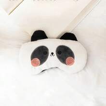 Unisex Soft Plush Panda Sleep Mask - Fragrance-Free, Adjustable Eye Mask, Suitable For Insomnia Relief, Travel, And Naps - 1 - Xem 5