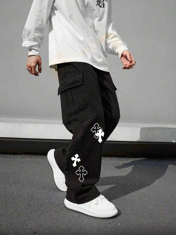 1pc Teenage Boys/Boy's Versatile Commuting Outdoor Casual Straight Leg Pants, Autumn/Winter