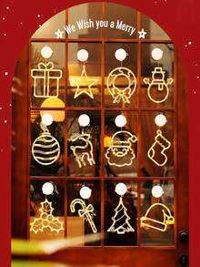 1pc Funny Christmas Window Lights, Luxury Ambience Decorative Lights Battery Box Style, Room With LED Lights Fairy Lights Clip Strings, Night Lights Hanging Photos, Bedroom, Mirror With Lights Weddings, Festivals, Party Decorations, Random Gifts Garden Lights Garden Decoration Wedding Decorations Room Decoration Gifts Birthday Graduation, Ambient Lights, Decorative Lights, Christmas Streamers, Christmas Lights (Three Sections Of Seven Batteries)Christmas Decoration XMAS Decor Christmas Tree Gift Decor Thanksgiving Wedding Home Decor Home Decor Fall Decor Autumn Decor Birthday Decorations For Gifts Party Supplies Indoor Outdoor Garden Holiday Festival Decor Halloween Decor Wall Decor Halloween Ornaments