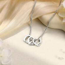 Custom Name Necklace: Grandma Jewelry Silver / Gold, Personalized Grandma Gift, Heart Charm Necklace, Engraved Necklace, Grandmother Necklace - Multicolor - View 7