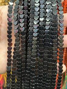 20 piezas de 6x2mm Cuentas de piedra natural con forma de corazón | Cuentas sueltas de ágata, cuarzo, ojo de tigre con forma de corazón plano | Para hacer collares, pulseras, pendientes y joyería DIY