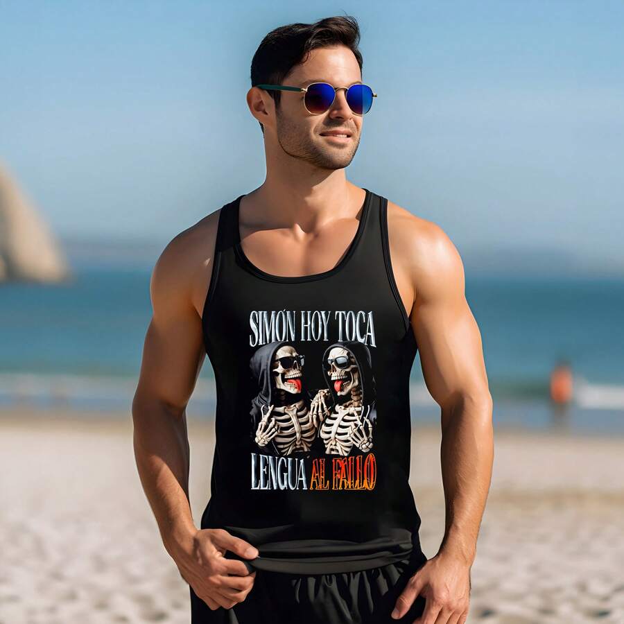 CAMISETA OLIMPICA DEPORTIVA GYM URBAN CASUAL CALACAS CHIDAS ANIME ROCK OH632 - Negro - Ver 1