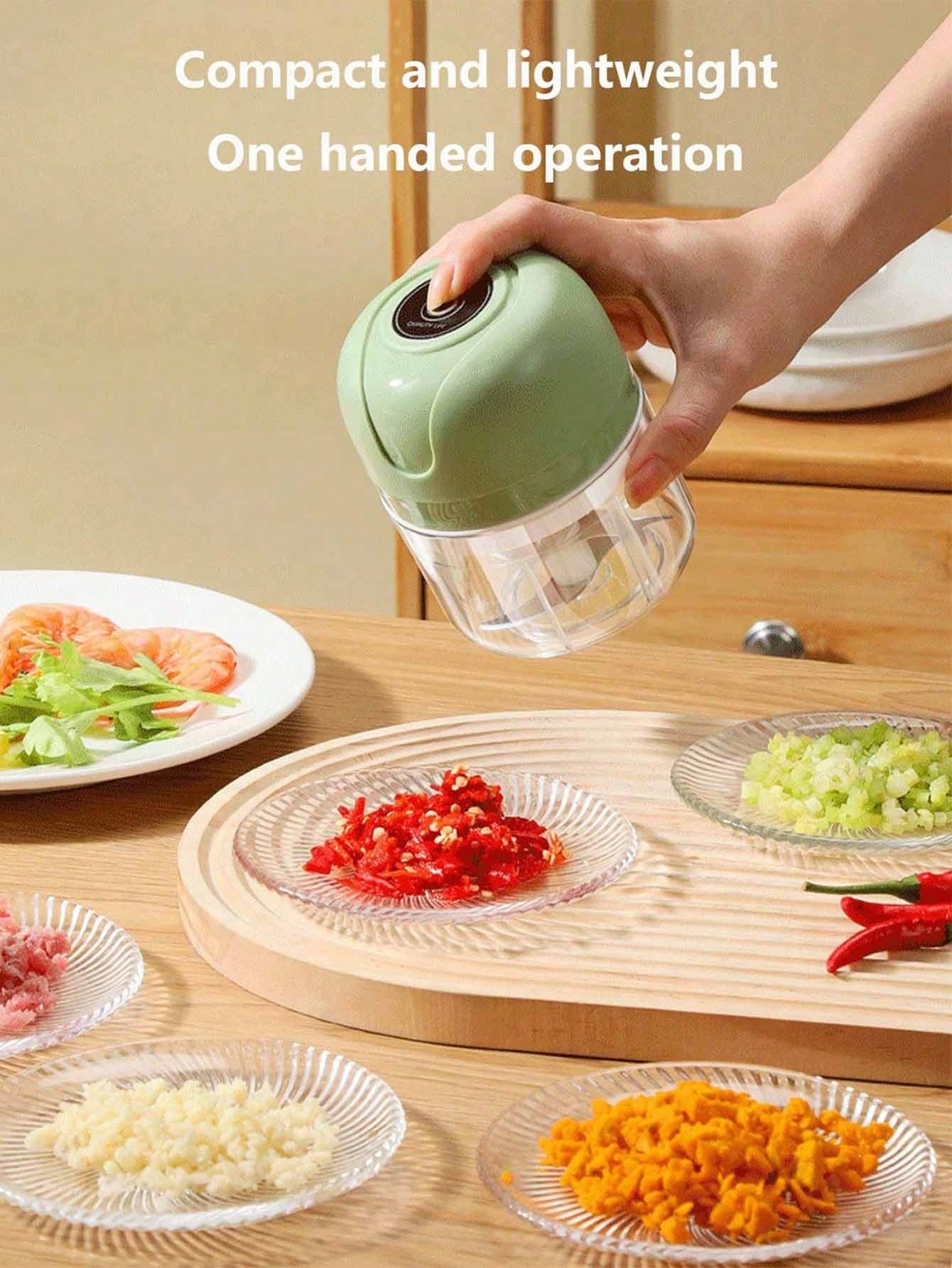 مفرمة ثوم كهربائية صغيرة، مفرمة بصل، شرّاحة خضروات...