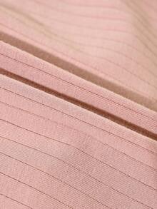 6pcs Women's High Waist Ribbed Solid Color Panties, Multiple Colors Available, Soft, Comfortable, Breathable, Suitable For Daily Wear, Stretchy Fabric. - Multicolor - View 7