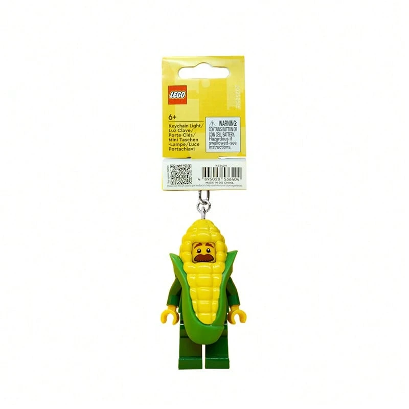 LEGO Llavero con figura de bloques de construcción - Hombre de mazorca de maíz iluminado KE242H - KE242H - Ver 1