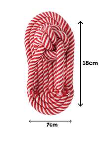 Chinelo de Corda Mordedor Resistente para Cachorro - Multicolorido - Visão 3
