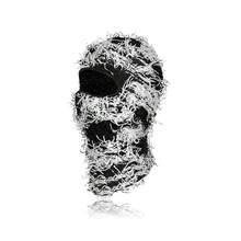 Popular Single Hole Knitted Face Mask, Acrylic Yarn Balaclava Hat For Party, Funny Outdoor Warm Headwear