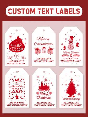 21pc Customized Personalized Holiday Labels, Available In 4 Styles, Suitable For Bulk Labels For Gifts, Cards, Party Decorations - Corporate Or Household Use, Holiday Stickers, Premium Paper, Exclusive To Event Planners, Suitable For Friends, Colleagues, Couples, And Families As Gift Labels And Packaging Hanging Labels. Customized Ornaments,Makezbright Personalized Gifts,Funny Secret Santa Gifts