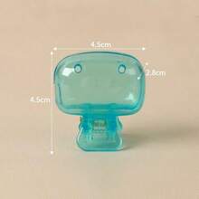 1 pieza/2 piezas/5 piezas Soporte para cepillo de dientes para el hogar, Funda protectora de viaje portátil para cepillo de dientes, Clip protector portátil para cabezal de cepillo de dientes, Clip de almacenamiento de cepillo de dientes, Estuche protector de cepillo de dientes esencial para viajes, Decoración del baño del hogar, Útiles escolares - Multicolor - Ver 3