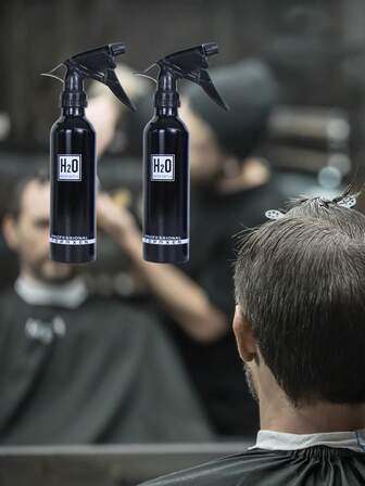 C&J FLORI 2 Botellas De Spray De Herramienta De Modelado De Salón, Pulverizador agua Peluquería para uso en salón de Botella de aluminio rociadora con cabezal rotativo ajustable, rociar plantas y usos de limpieza