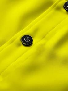 Áo sơ mi nam tay dài cổ bẻ màu trơn, cổ tròn, dáng ôm, lịch sự, thời trang công sở, thích hợp mặc hàng ngày, đi làm, đi chơi, tụ tập, có thể kết hợp với quần âu hoặc vest cho các buổi tiệc, đám cưới, tuần trăng mật. Có thể làm quà tặng cho con trai, chồng, bạn trai, cha. - Màu vàng - Xem 5