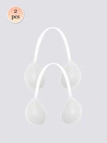 1/2 Stücke Frauen Sport Silikon transparent unsichtbarer Lift-Up Klebebrustpolster mit Einweg-Nippelabdeckungen, geeignet für Kleider und Hochzeitskleider