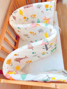 1 件婴儿和儿童床护栏，可拆卸和清洗，防摔防撞床保险杠，适合男孩和女孩的柔软床安全护栏，适合所有季节，节日礼物