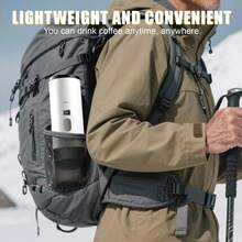 Cafeteira portátil 3 em 1, adequada para café moído, cápsulas de café e expresso. Compacta, sem fio, com bomba de pressão, ideal para viagens, carro, escritório, camping, etc. - Multicolorido - Ver 7