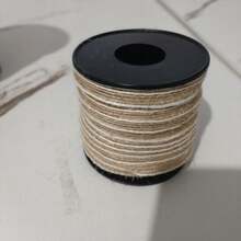 10M/100M Vintage Jute Burlap Hessian Ribbon With Lace Rustic Wedding Party Decoration Christmas DIY Craft Gift Packing Webbing - Primary Color - View 10