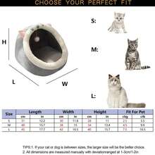 1pc Comfortable & Cute Cat/Small Dog Bed, Suitable For All Seasons - Multicolor - View 2