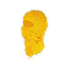 Popular Single Hole Knitted Face Mask, Acrylic Yarn Balaclava Hat For Party, Funny Outdoor Warm Headwear