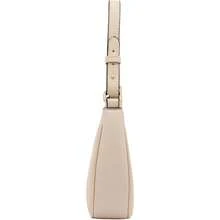 FashionPuzzle Small Crescent Shoulder Bag Underarm Purse - Nude/Nude - View 3