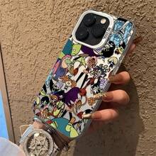 Suitable For IPhone 16PROMAX 11 12 13PROMAX 14PROMAX 15 IMD Material - Black - Transparent  Pattern Star Phone Case - 黑色 - 查看 2