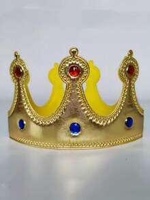 تاج ملك عيد الميلاد قطعة واحدة، تاج الأمير والأميرة بتاج ذهبي، تاج الملكة، قبعة مع أحجار كريمة، لوازم حفلة عيد الميلاد، إكليل الرأس، زينة الكعكة، تاج الملك الذهبي لعيد الميلاد، طقم ملابس الاحتفال، اكسسوارات حفلة، أغطية الرأس، دعائم الصور، قبعة ذهبية قابلة للتعديل، اكسسوارات ملابس حفلة عيد الميلاد