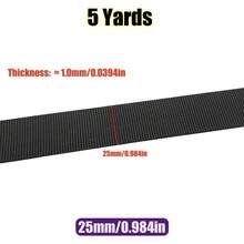 5 Yards/Pack 10-50mm Black Nylon Webbing Tape Backpack Strap Pet Collar Safety Belt Ribbon Band Bag Clothing DIY Sewing Accessories - Multicolor - View 12