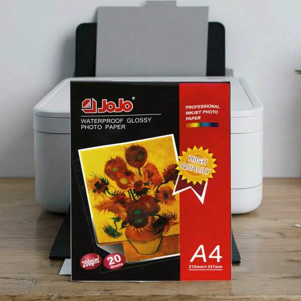 20pcs 200gsm Single-Sided Glossy Photo Paper For Inkjet Printing