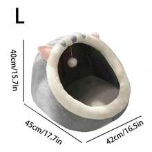 1pc Comfortable & Cute Cat/Small Dog Bed, Suitable For All Seasons - Multicolor - View 18