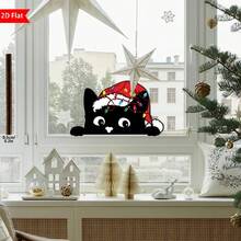 1pc, Christmas Cat Door Topper, Peeking Cat Wood Sign, Wooden Black Cat Door Hanger, Over The Door Sign, Cute Cat Home Decor, Christmas Gift, Festive Wall Accents For Indoor, Living Room, Bedroom, Office, Ideal For Holiday Gifts And Seasonal Decor