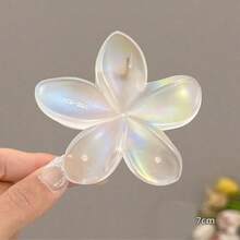 1pc Custom Shiny Frosted Bougainvillea Hair Clip, Soft Flower Hair Accessory For Summer Vacation - Multicolor - View 11