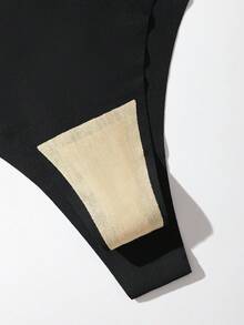 5 件/包无缝扇贝设计女士内裤，舒适撞色丁字裤，豹纹和丝绸面料，适合所有季节和日常穿着 - 彩色 - 查看 8