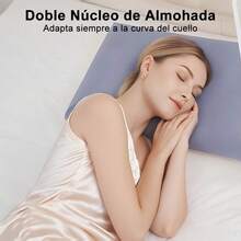Almohada Memory Foam y Funda de Almohada Suave, Firmeza: Medio Firme, Hipoalergénica - Mediano - Ver 3