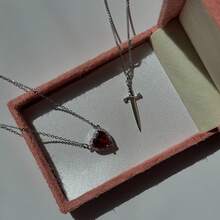 One Arrow Piercing Love Couple Pendant, Unique New Style, Suitable For Daily Wear By Both Men And Women, Valentine's Day Gift - Bạc - Xem 5