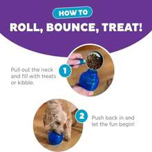 Outward Hound By Planet Dog Snoop Durable Interactive Treat Dispensing Dog Toy, Large, Blue - MàuF - Xem 4