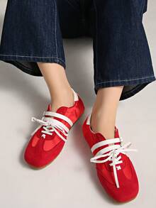 2025 New Summer Soft Bottom Lightweight Breathable Patchwork Ballet Flats Sneakers