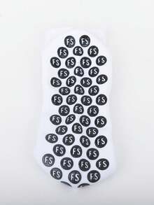 5/10/20 Pairs New Latex Dot Football Sports Socks, Anti-Slip Thick Terry Cushion Socks, Fall