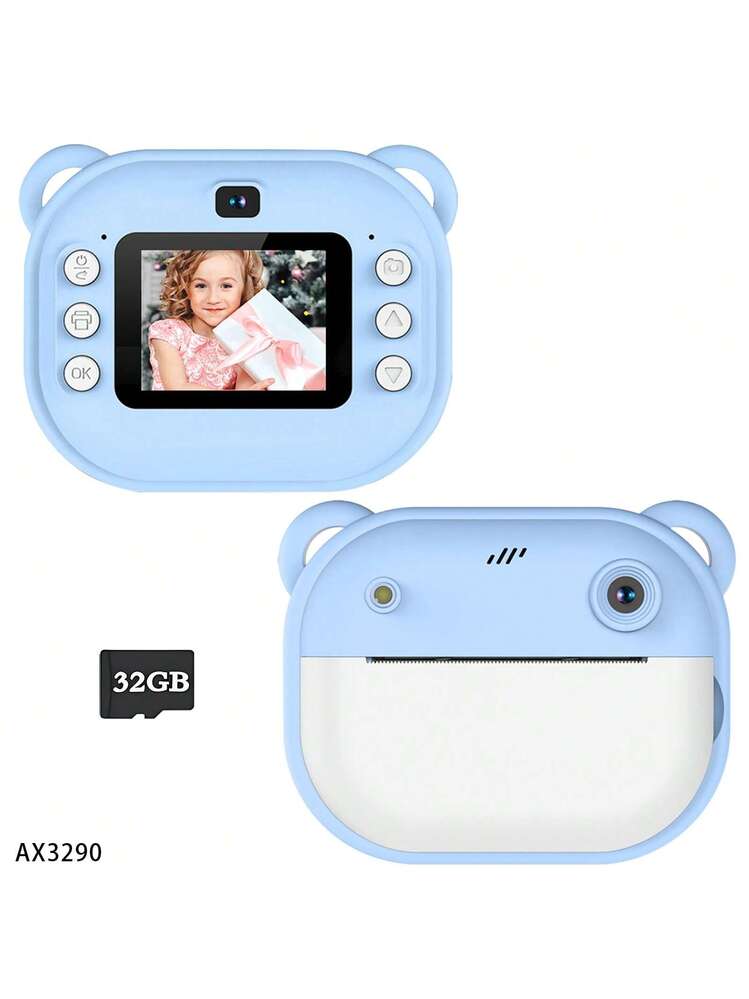 Elecoutek - Cámara de impresión instantánea para niños, cámara digital HD de 30 MP, 1080P para niños