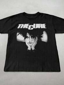 The Cure Shirt, Band Shirts, Indie Shirts, The Cure Graphic Tee,  Shirts, The Cure Fan Gifts, - màu đen - Xem 1