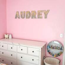 Custom Wildflower Name Sign - Floral Letter - Personalised Name Sign - Custom Name Decor - Girls Room Sign - Wooden Name Sign - Floral Name Sign Wildflower Wall Letters Boho Name Sign Layered 3d Letters Floral Wooden Alphabet Letters Girls Room Sign - Multicolor - View 5